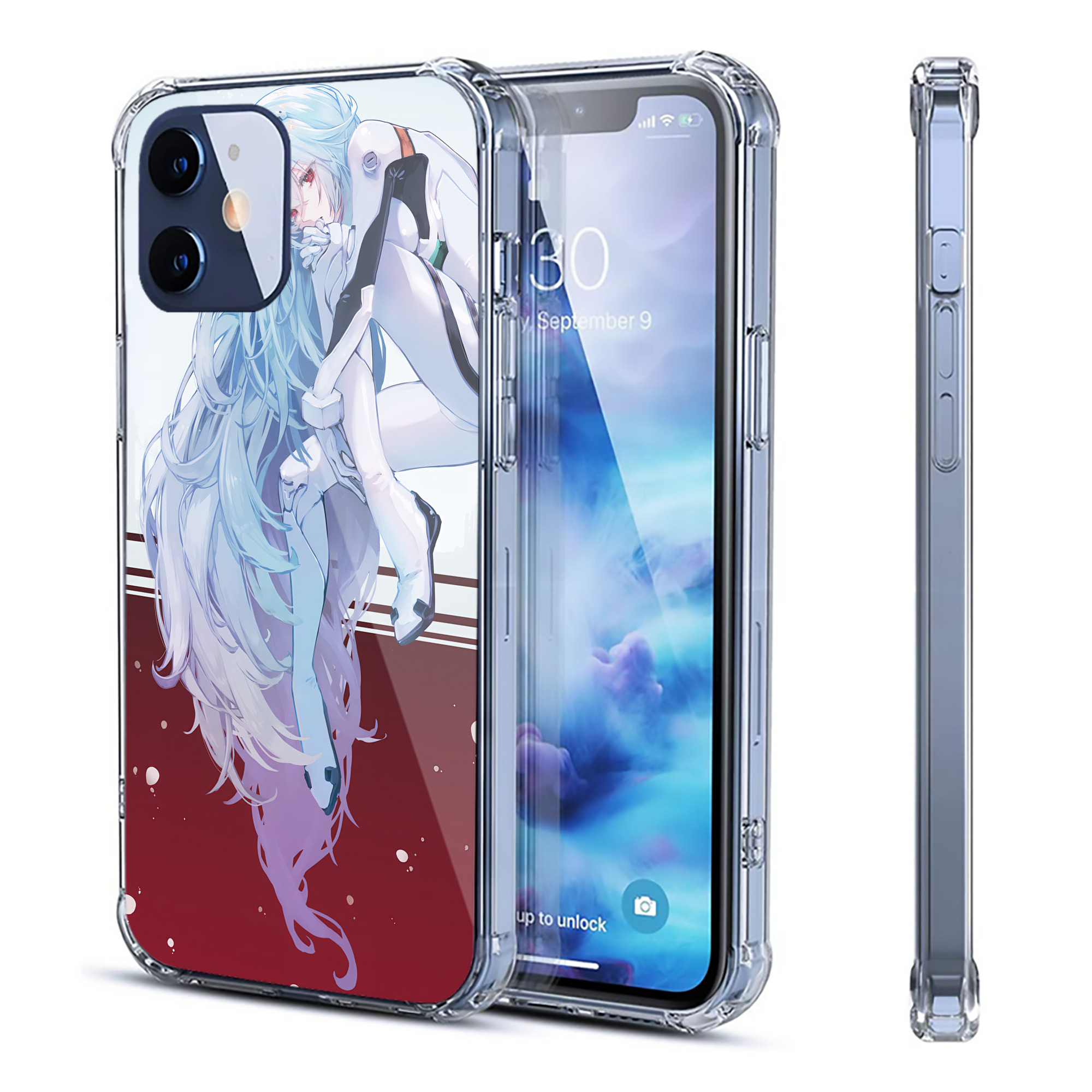 （画像用） EVA 新世紀エヴァンゲリオン 【iPhone 12シリーズ対応】透明スマホケース（クリアソフトケース）